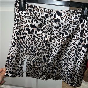 leopard print skirt